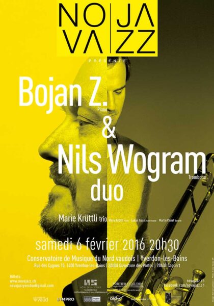 Bojan Z, Nils Wogram, Marie Krüttli Trio.