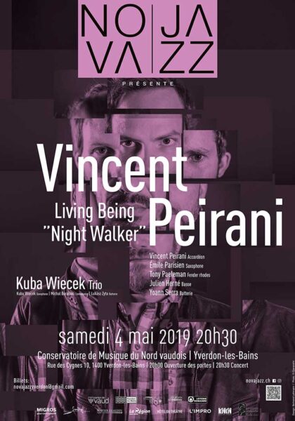 Nova Jazz - Affiche Vincent Peirani